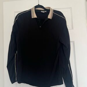ASOS black/cream polo top size M